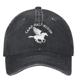 Percy Jackson Camp Half-Blood Baseball Cap Skeleton Pegasus White Logo Hip Hop Dad Hats Men Women Sun Visors Baseball Caps