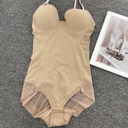 Naisstoo Women Shapewear Bodysuit for Tummy Control Seamless Body Shaper Thong Jumpsuit Bras