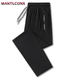 Summer Casual Pants Men Running Jogging Gym Fitness Quick Dry Trousers Men Outdoor Sports Pants Men Women Sweatpants Black 3XL