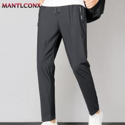 Summer Casual Pants Men Running Jogging Gym Fitness Quick Dry Trousers Men Outdoor Sports Pants Men Women Sweatpants Black 3XL