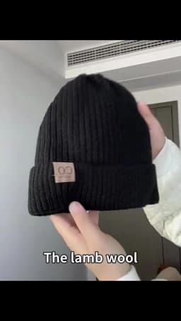 New Unisex Two-Tone Winter Hats Add Fur Lined Men And Women Fashion Warm Beanie Cap Casual Winter Knitted Hats