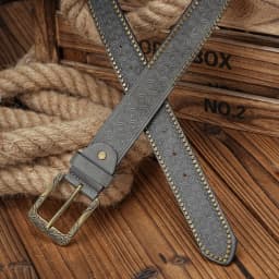 A Men's and Women's Casual Retro Belt Western Style! PU Leather Belt with Metal Buckle, Suitable for Daily Work Wear