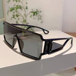 KAMMPT Oversized Monoblock Sunglasses Men 2024 New Vintage Square Shades Women Ins Trendy Brand Design Candy Color Sun Glasses