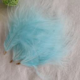 Velvet Feathers with Metal Clip Buckle, Turkey Plumas, DIY Feather Jewelry, Craft, Dream Catcher, Decoration Material, 10-12cm