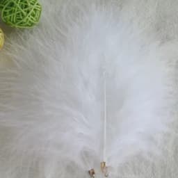 Velvet Feathers with Metal Clip Buckle, Turkey Plumas, DIY Feather Jewelry, Craft, Dream Catcher, Decoration Material, 10-12cm
