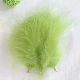 Velvet Feathers with Metal Clip Buckle, Turkey Plumas, DIY Feather Jewelry, Craft, Dream Catcher, Decoration Material, 10-12cm