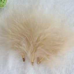 Velvet Feathers with Metal Clip Buckle, Turkey Plumas, DIY Feather Jewelry, Craft, Dream Catcher, Decoration Material, 10-12cm