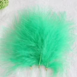Velvet Feathers with Metal Clip Buckle, Turkey Plumas, DIY Feather Jewelry, Craft, Dream Catcher, Decoration Material, 10-12cm