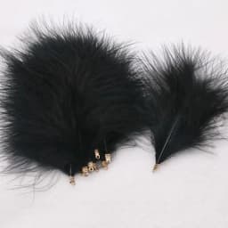 Velvet Feathers with Metal Clip Buckle, Turkey Plumas, DIY Feather Jewelry, Craft, Dream Catcher, Decoration Material, 10-12cm