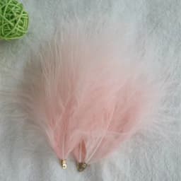 Velvet Feathers with Metal Clip Buckle, Turkey Plumas, DIY Feather Jewelry, Craft, Dream Catcher, Decoration Material, 10-12cm