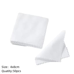 10/50pc Silver Polish Cleaner Cloth Soft Clean Napkins Wipes for Silverware Gold Jewelry Tool Equipment Making Supplies Handmade