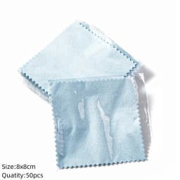 10/50pc Silver Polish Cleaner Cloth Soft Clean Napkins Wipes for Silverware Gold Jewelry Tool Equipment Making Supplies Handmade