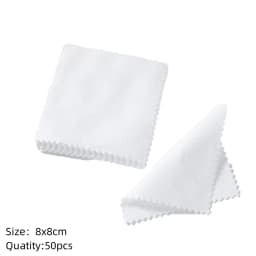 10/50pc Silver Polish Cleaner Cloth Soft Clean Napkins Wipes for Silverware Gold Jewelry Tool Equipment Making Supplies Handmade