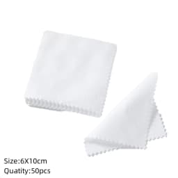 10/50pc Silver Polish Cleaner Cloth Soft Clean Napkins Wipes for Silverware Gold Jewelry Tool Equipment Making Supplies Handmade