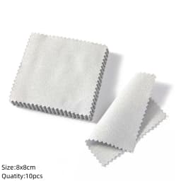 10/50pc Silver Polish Cleaner Cloth Soft Clean Napkins Wipes for Silverware Gold Jewelry Tool Equipment Making Supplies Handmade