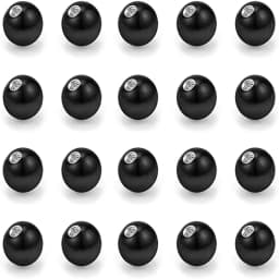 20 Pieces of Stainless Steel Replacement Ball Barbell Accessories 16G Top Bead Spiral Ball 14g / 16g Body Jewelry Piercing