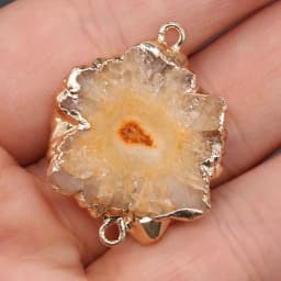 New Hot Natural Stone Agates Druzy Pendant Charms Connector Irregular Quartz Pendants For Jewelry Making DIY Necklace Gift