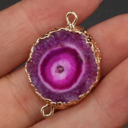 New Hot Natural Stone Agates Druzy Pendant Charms Connector Irregular Quartz Pendants For Jewelry Making DIY Necklace Gift