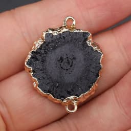 New Hot Natural Stone Agates Druzy Pendant Charms Connector Irregular Quartz Pendants For Jewelry Making DIY Necklace Gift