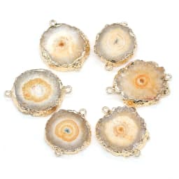 New Hot Natural Stone Agates Druzy Pendant Charms Connector Irregular Quartz Pendants For Jewelry Making DIY Necklace Gift