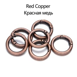 5Pcs/lot Metal O Ring Spring Clasps Openable Round Carabiner Keychain Bag Clips Hook Dog Chain Buckles Connector For DIY Jewelry