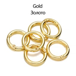 5Pcs/lot Metal O Ring Spring Clasps Openable Round Carabiner Keychain Bag Clips Hook Dog Chain Buckles Connector For DIY Jewelry