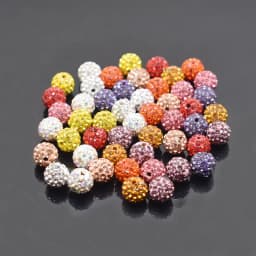 4 5 6 8 10 12mm Mixed Colors Rhinestone Crystal Ball Beads Spacer Beads For Jewelry Making Bracelet DIY Accessories