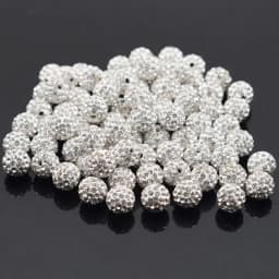 4 5 6 8 10 12mm Mixed Colors Rhinestone Crystal Ball Beads Spacer Beads For Jewelry Making Bracelet DIY Accessories