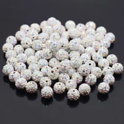4 5 6 8 10 12mm Mixed Colors Rhinestone Crystal Ball Beads Spacer Beads For Jewelry Making Bracelet DIY Accessories