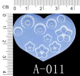 SNASAN Tiny Beads Cartoon Flowers Heart Star Nail Art Earrings Silicone Mould Jewelry Casting Tool UV Epoxy Resin Silicone Mold