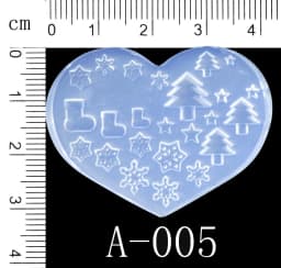 SNASAN Tiny Beads Cartoon Flowers Heart Star Nail Art Earrings Silicone Mould Jewelry Casting Tool UV Epoxy Resin Silicone Mold