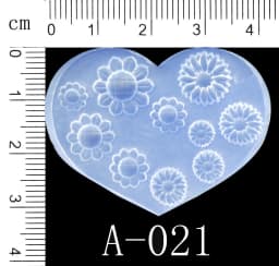 SNASAN Tiny Beads Cartoon Flowers Heart Star Nail Art Earrings Silicone Mould Jewelry Casting Tool UV Epoxy Resin Silicone Mold