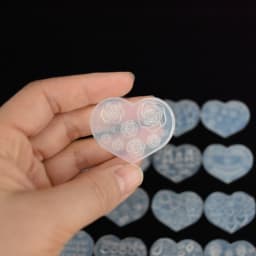SNASAN Tiny Beads Cartoon Flowers Heart Star Nail Art Earrings Silicone Mould Jewelry Casting Tool UV Epoxy Resin Silicone Mold
