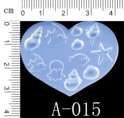 SNASAN Tiny Beads Cartoon Flowers Heart Star Nail Art Earrings Silicone Mould Jewelry Casting Tool UV Epoxy Resin Silicone Mold