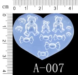 SNASAN Tiny Beads Cartoon Flowers Heart Star Nail Art Earrings Silicone Mould Jewelry Casting Tool UV Epoxy Resin Silicone Mold