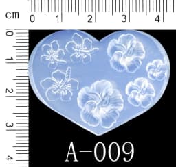 SNASAN Tiny Beads Cartoon Flowers Heart Star Nail Art Earrings Silicone Mould Jewelry Casting Tool UV Epoxy Resin Silicone Mold