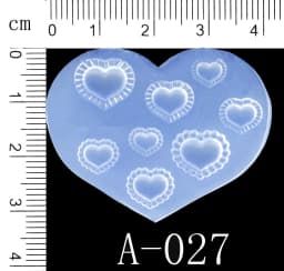 SNASAN Tiny Beads Cartoon Flowers Heart Star Nail Art Earrings Silicone Mould Jewelry Casting Tool UV Epoxy Resin Silicone Mold
