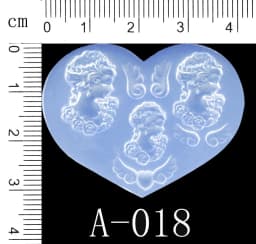 SNASAN Tiny Beads Cartoon Flowers Heart Star Nail Art Earrings Silicone Mould Jewelry Casting Tool UV Epoxy Resin Silicone Mold