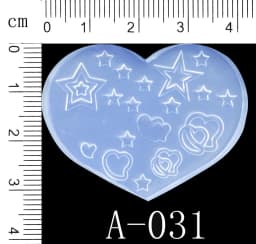 SNASAN Tiny Beads Cartoon Flowers Heart Star Nail Art Earrings Silicone Mould Jewelry Casting Tool UV Epoxy Resin Silicone Mold