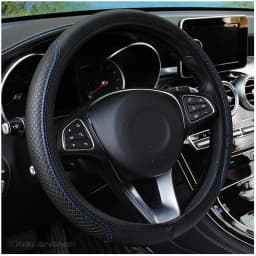 Automobile universal steering wheel cover non-slip car steering wheel cover non-slip embossed leather Car-styling