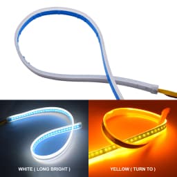 2x Ultrafine 30cm 45cm 60cm DRL Daytime Running Light Waterproof Flexible Soft Tube Guide Car LED Strip Car Accessries 12V