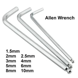 Professional Allen Wrench 1.5mm 2mm 2.5mm 3mm 4mm 5mm 6mm 8mm 10mm Is Available