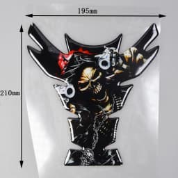 Motorcycle Universal Tankpad, Tank Pad, 3D Tank Pad Stickers, Oil Gas Protector, Tank Protector for SUZUKI YAMAHA Free Keychain