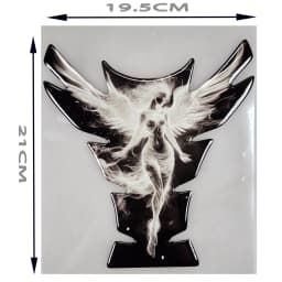 Motorcycle Universal Tankpad, Tank Pad, 3D Tank Pad Stickers, Oil Gas Protector, Tank Protector for SUZUKI YAMAHA Free Keychain