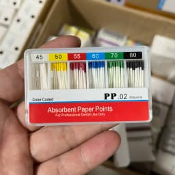 Dental Paper Points 0.02 Taper Absorbent Dental Materials Strong Absorption Pure Cotton Fiber Paper