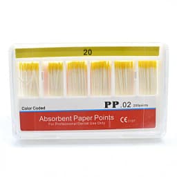 Dental Paper Points 0.02 Taper Absorbent Dental Materials Strong Absorption Pure Cotton Fiber Paper