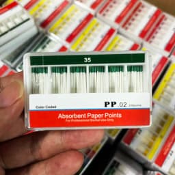 Dental Paper Points 0.02 Taper Absorbent Dental Materials Strong Absorption Pure Cotton Fiber Paper