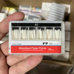 Dental Paper Points 0.02 Taper Absorbent Dental Materials Strong Absorption Pure Cotton Fiber Paper