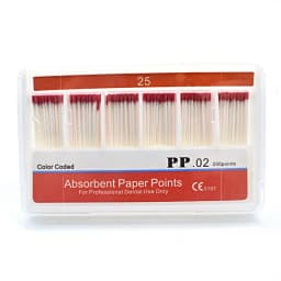 Dental Paper Points 0.02 Taper Absorbent Dental Materials Strong Absorption Pure Cotton Fiber Paper