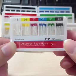 Dental Paper Points 0.02 Taper Absorbent Dental Materials Strong Absorption Pure Cotton Fiber Paper